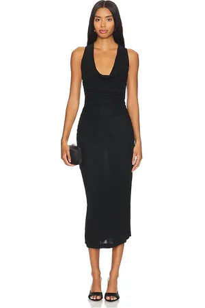 Amanda Uprichard Vestido kahlo en color talla L en - Black. Talla L (también en M, S).