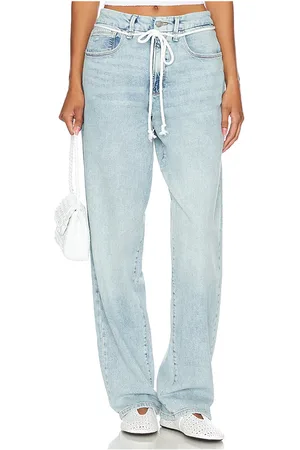 GOOD AMERICAN Cinturón suelto con cordón good 90s en color denim claro talla 10 en - Denim-Light. Talla 10 (también en 22, 24