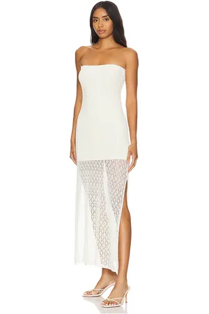 Bec & Bridge Vestido sin tirantes aurora en color talla L en - . Talla L (también en S).