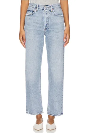 AGOLDE Pantalones anchos de tiro medio 90s en color denim claro talla 29 en - Denim-Light. Talla 29 (también en 31, 34).