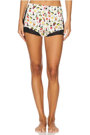 FLEUR DU MAL Camiseta corta charlotte lace en color blanco talla M en - White. Talla M (también en XL, XS).