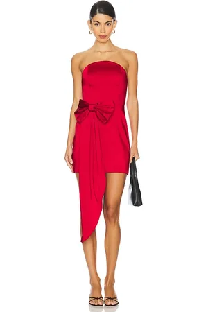 Amanda Uprichard Minivestido venice en color rojo talla L en - Red. Talla L (también en M, S, XL, XS).