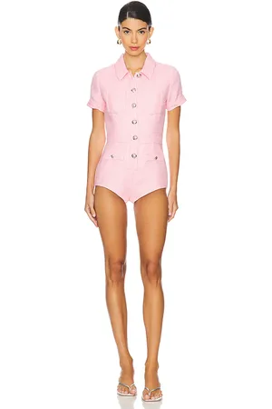 Central Park West X revolve ash tweed romper en color talla 10 en - Pink. Talla 10 (también en 12, 2, 4, 8).