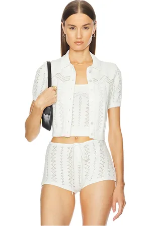 Helsa Top tipo cardigan adam en color talla L en - . Talla L (también en M, S, XL).