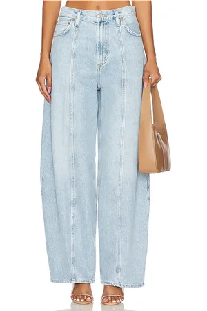 AGOLDE Pierna ancha kristen en color denim claro talla 27 en - Denim-Light. Talla 27 (también en 33).