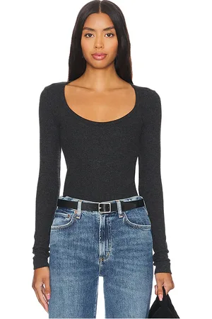 AGOLDE Camiseta escote redondo corey en color charcoal talla M en - Charcoal. Talla M (también en S).