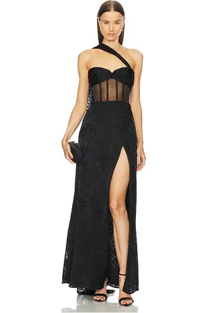 Michael Costello Vestido largo cecilia en color talla M en - Black. Talla M (también en S, XL, XS).