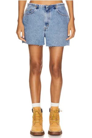 aligrace Undone mini rise short en color denim-medium talla 24 en - Denim-Medium. Talla 24 (también en 33, 34).