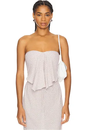 FAITHFULL THE BRAND Top sin tirantes emalee en color rosado talla XL en - Pink. Talla XL (también en