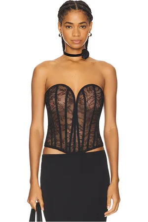 NBD Elliot corset top en color talla L en - Black. Talla L (también en M, XL, XS).