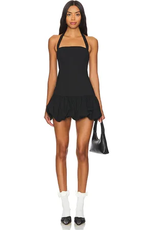 Lioness Mini vestido con dobladillo abullonado en color negro talla L en - Black. Talla L (también en M, XL, XS).