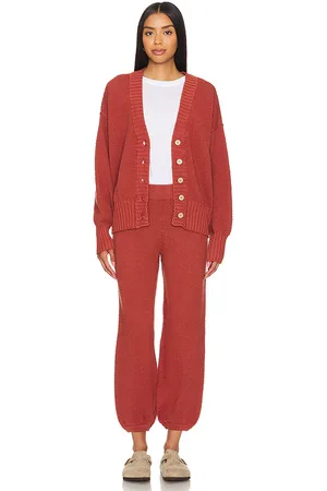 Free People Conjunto cardigan free-est hailee en color burgundy talla XL en - Burgundy. Talla XL (también en XS).