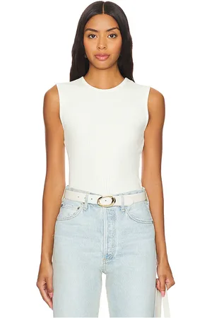 AGOLDE Camiseta tirantes binx en color ivory talla M en - Ivory. Talla M (también en XS).