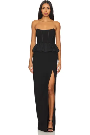 LIKELY Vestido largo liana en color talla 0 en - Black. Talla 0 (también en 00, 10, 12, 2, 4, 6).