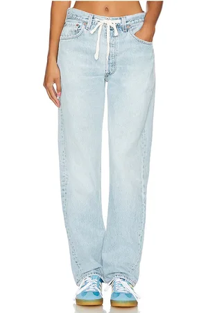 aligrace Pierna ancha baggy drawstring customs en color denim claro talla 26 en - Denim-Light. Talla 26 (también en 27, 28, 33).
