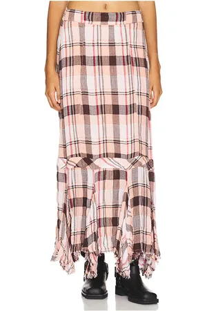 Free People Falda maxi bordeaux en color rosado talla L en - Pink. Talla L (también en M, S, XS).