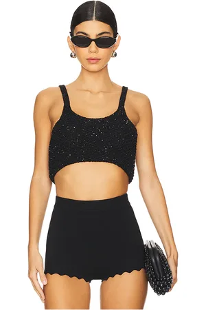 Asta Resort Top sujetador con lentejuelas en color talla M en - Black. Talla M (también en S).