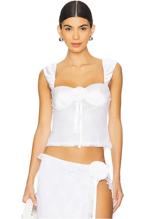 MAJORELLE Leonie top en color talla L en - White. Talla L (también en M, XL, XS).