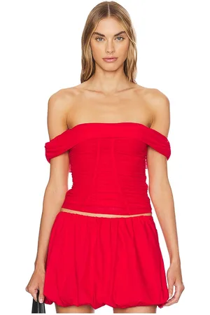 MAJORELLE Cara top en color rojo talla S en - Red. Talla S (también en XS).