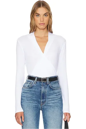 Bobi Top envolvente en color talla L en - White. Talla L (también en XL).
