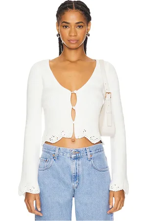 LPA Cárdigan heidi en color talla L en - White. Talla L (también en M, XL).
