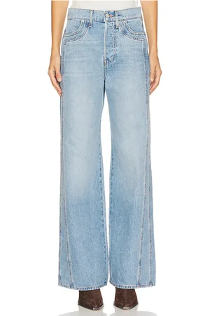 VERONICA BEARD Pantalón pierna ancha taylor en color denim claro talla 29 en - Denim-Light. Talla 29 (también en 31).