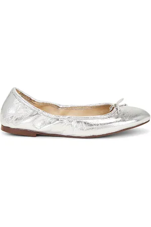 Sam Edelman Zapato plano felicia en color plateado metálico talla 10 en - Metallic Silver. Talla 10 (también en 6).