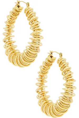 petit moments Pendientes de aro wire en color oro metálico talla all en - Metallic Gold. Talla all.