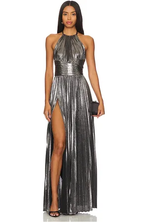 Retrofete Vestido reiss en color plateado metálico talla L en - Metallic Silver. Talla L (también en M, S, XL, XS).