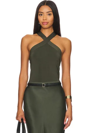 ANINE BING Brea top en color verde talla L en - Green. Talla L (también en M).