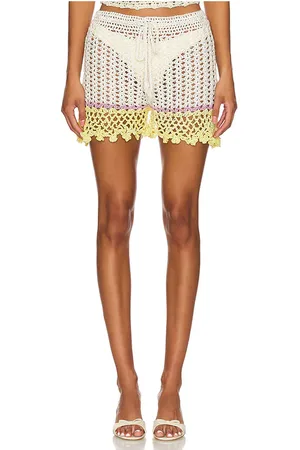ANDREEVA Shorts de ganchillo handmade crochet shorts en color talla XL en - White. Talla XL (también en L).