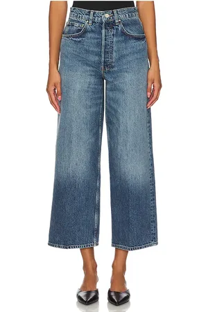 ANINE BING Pierna ancha rick en color denim-medium talla 25 en - Denim-Medium. Talla 25 (también en 26, 28, 29, 31).