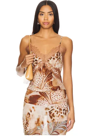 Retrofete Milly top en color marrón talla L en - Brown. Talla L (también en XL).