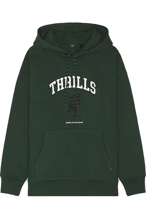 Thrills Sudadera en color verde oscuro talla S en - Dark Green. Talla S (también en XL/1X).