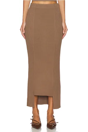 By Malene Birger Falda merine en color marrón talla S en - Brown. Talla S (también en XS).