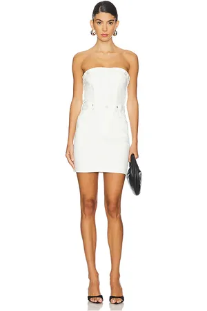 GOOD AMERICAN Mini vestido de tubo en color blanco talla 3X en - White. Talla 3X (también en 5X, L, M, S, XL, XS).