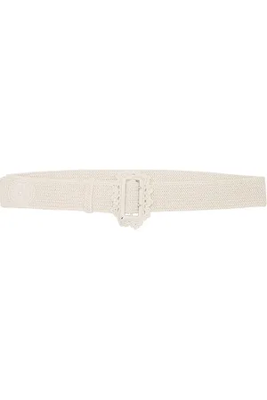 nastyamasha Cinturón crochet with embroidery logo en color blanco talla all en - White. Talla all.