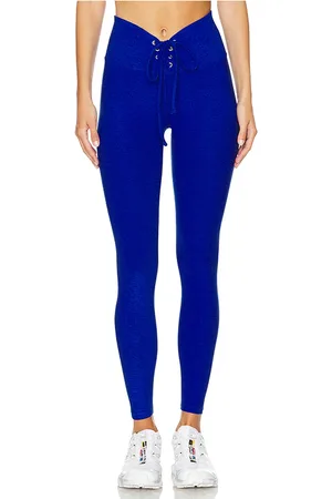 YEAR OF OURS Leggings de fútbol stretch en color azul talla L en - Blue. Talla L (también en M).