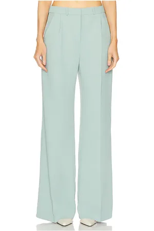 Amanda Uprichard Pantalones slater en color verde salvia talla M en - Sage. Talla M (también en S, XS).