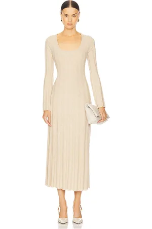 Simkhai Vestido largo largo kogan en color bronce talla L en - Tan. Talla L (también en M, S).