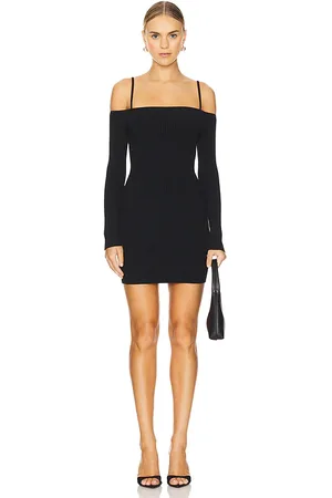 GOOD AMERICAN Minivestido hombro descubierto virgo en color negro talla L en - Black. Talla L (también en M, S, XXXL/3X, XXXXL/