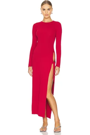 SIMON MILLER Vestido junjo long sleeve knit en color rojo talla L en - Red. Talla L (también en M, S, XS).