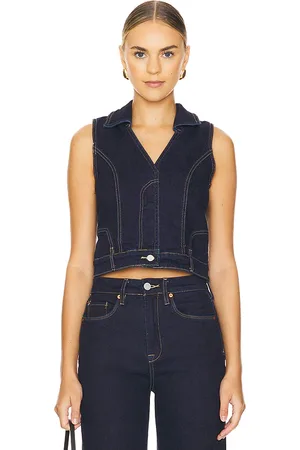 BLANK NYC Chaleco denim en color denim-dark talla S en - Denim-Dark. Talla S (también en XS).