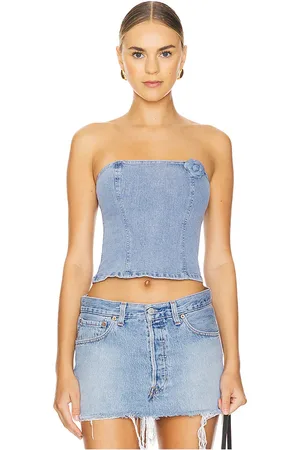 MORE TO COME Corsé yanin en color denim claro talla XS en - Denim-Light. Talla XS (también en XXS).