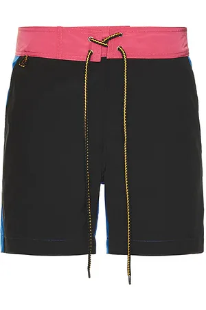 Double Rainbouu Short natación en color negro talla L en Black Red & Blue Multi Panel - Black. Talla L (también en XL/1X).