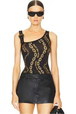 VERSACE Bustier top en color negro talla 36 en - Black. Talla 36 (también en 40, 42).