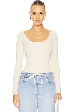 Solid Camiseta lily en color crema talla L en - Cream. Talla L (también en M, S, XS).
