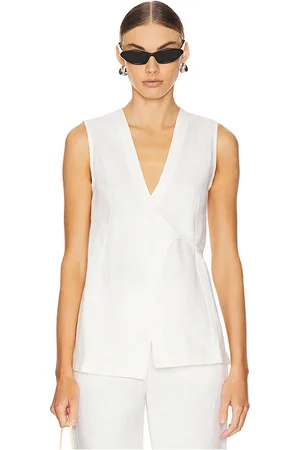 FAITHFULL THE BRAND Chaleco lulea en color talla M en - White. Talla M (también en XS).