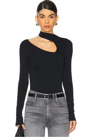 Free People X intimately fp cut it out seamless long sleeve top en black en color talla L/XL en - Black. Talla L/XL (también e