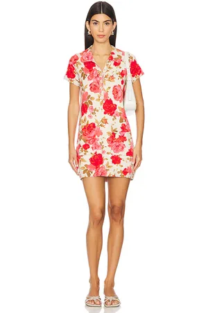 Show Me Your Mumu Vestido suéter con botones dexter en color crema talla S en - Cream. Talla S (también en XS).
